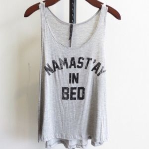Namast'ay in Bed Funny Gift Yoga Tank Top New