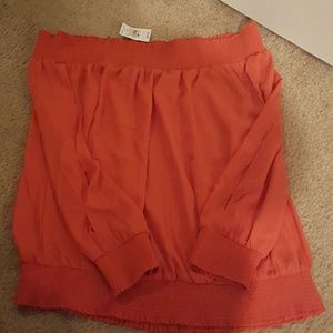 Ashley stewart off the shoulder shirt