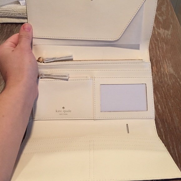 Kate spade mikas pond Phoenix large wallet gray - Picture 2 of 3