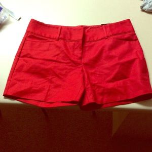 Red shorts from The Limited