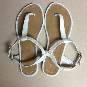 White Bethany Mota Sandals