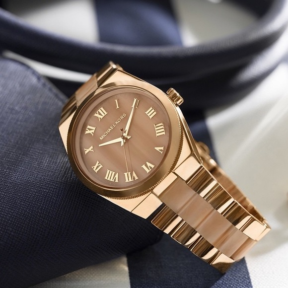 Michael Kors Gold Horn Watch - Picture 3 of 4