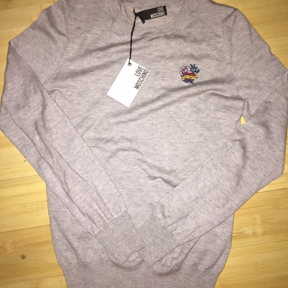 Brand new w/ tag. Moschino Sweater "love moschino"