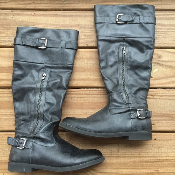 Madden Girl Gray Tall Boots