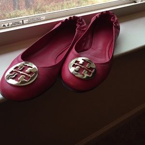 Tory Burch Pink Reva Flats