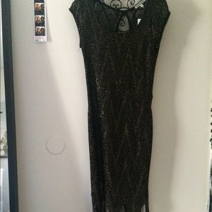 Knee length fringe dress