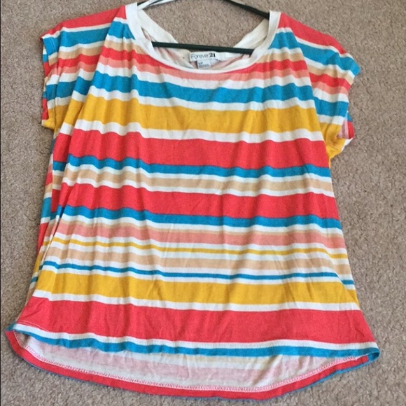 Cute Forever 21 striped t-shirt - Picture 1 of 1