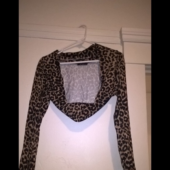 Leopard print shrug never worn