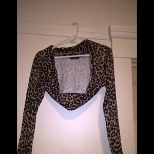 Leopard print shrug never worn