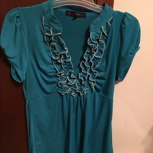 Heart and Soul XL Empire Waist Tie Top