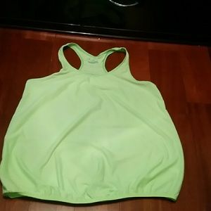 Lime green workout tank