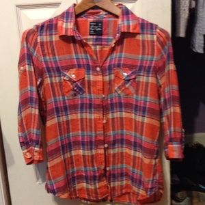 American eagle plaid shirt