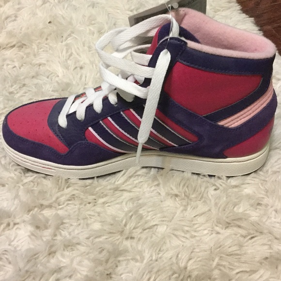 Adidas Pink and Purple Hi-Tops - Picture 3 of 4