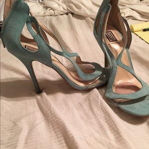 ShoeDazzle suede high heels