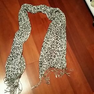 Cheetah print scarf