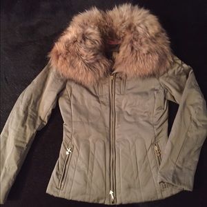 Real fur spring/fall  jacket Size xs/s