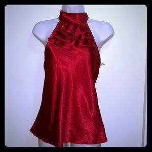 Women's  I.N. San Francisco sexy red halter top