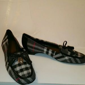 Etienne Aigner Plaid Loafers|Shoes BlackWhitePink