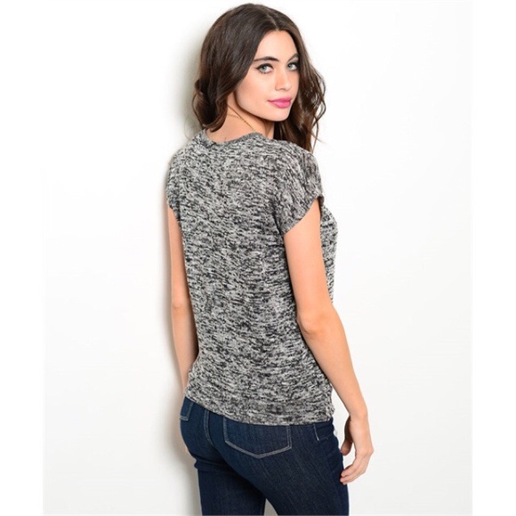 Gray Knit Top - Picture 2 of 2