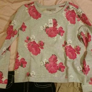 Ann Taylor NWT sz xs scoop neck sweatshirt