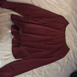 Burgundy top