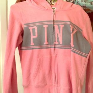 Pink zip up