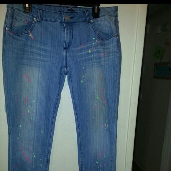 ~SOLD~Paint splash looking jeans sz.13 jeans