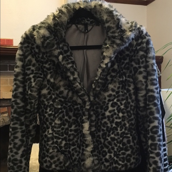 H&M faux fur jacket