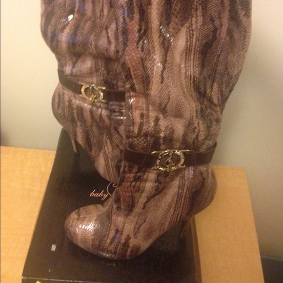 Authentic baby phat knee boots