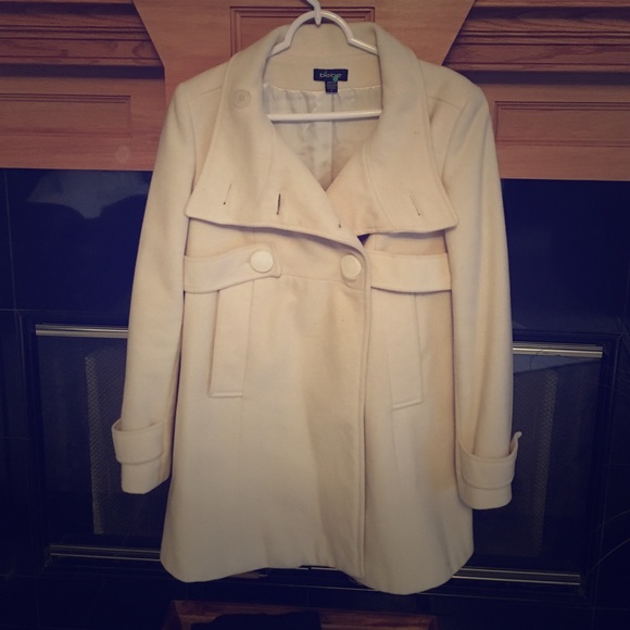 Ivory wool Bebe coat