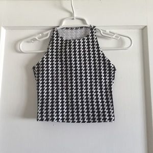 Houndstooth AA Crop Top