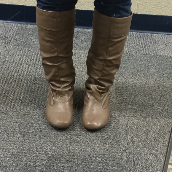 Knee high leather boots