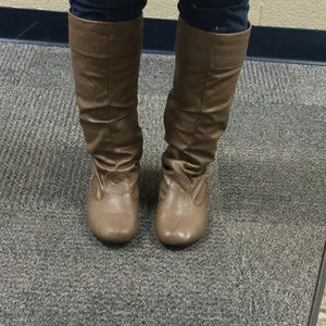 Knee high leather boots