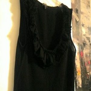 Express  black ruffle tank top