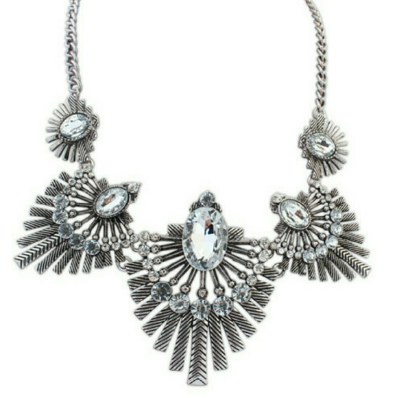**SOLD**Silver Statement Necklace