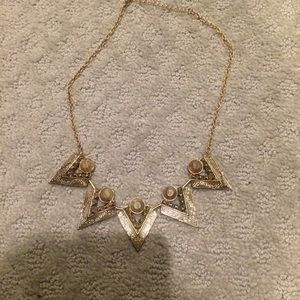 Gold statement necklace