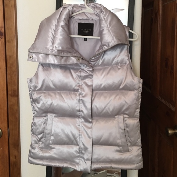 Silver Talbots Full Zip Vest
