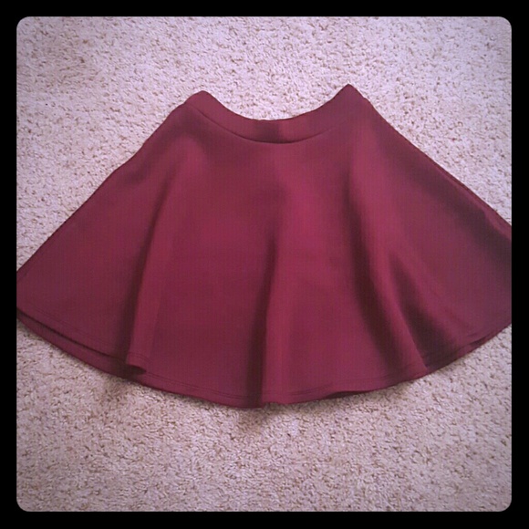 Burgundy skirt