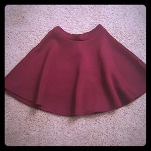 Burgundy skirt