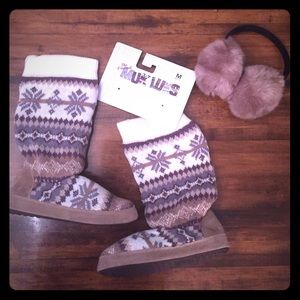 NWT🎀 Muk Luk Slipper Boots! SZ 6.5/7/7.5 Booties