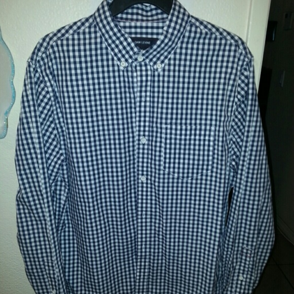 ~SOLD~Mens sz.med blue plaid shirt - Picture 1 of 4