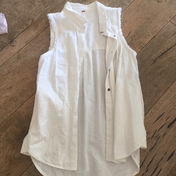 White free people vest