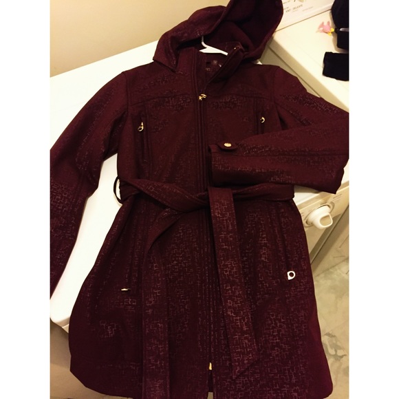 Calvin Klein Shell Face long rain coat