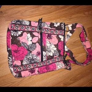 Pink & Brown Vera Bradley Cross Body Bag