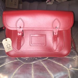 Red Cambridge Satchel Company Classic 13" Satchel