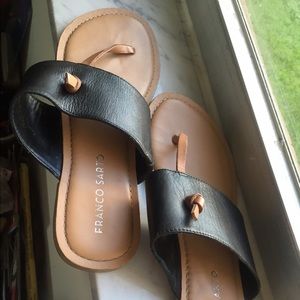 FRANCO SARTO LEATHER SANDALS