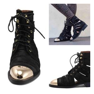 Jeffrey Campbell Slashed-Cap Ankle Bootie