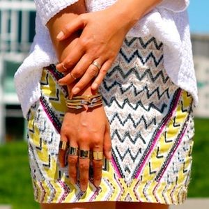 Zara beaded miniskirt