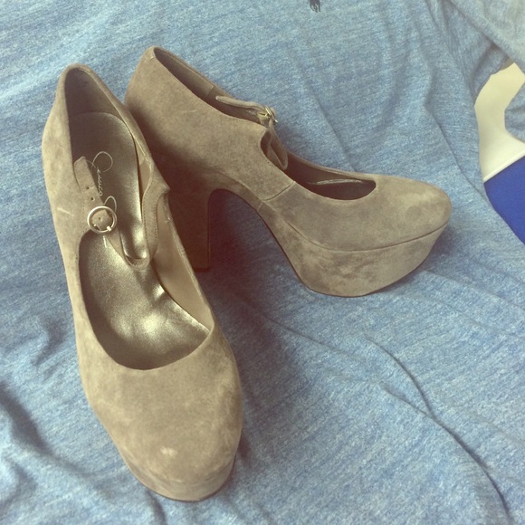 Jessica Simpson Shoes - Jessica Simpson Grey Platforms