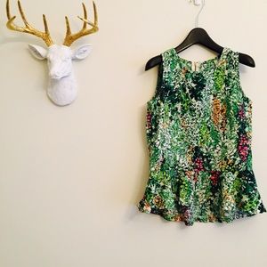 Anthropologie unique peplum top